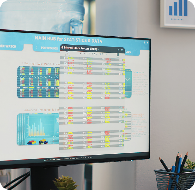 Panel de inversión con gráficos